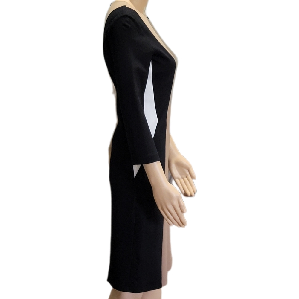 Bar 111 Bodycon Colorblock Knee Length Dress Medium NWOT - Picture 3 of 4